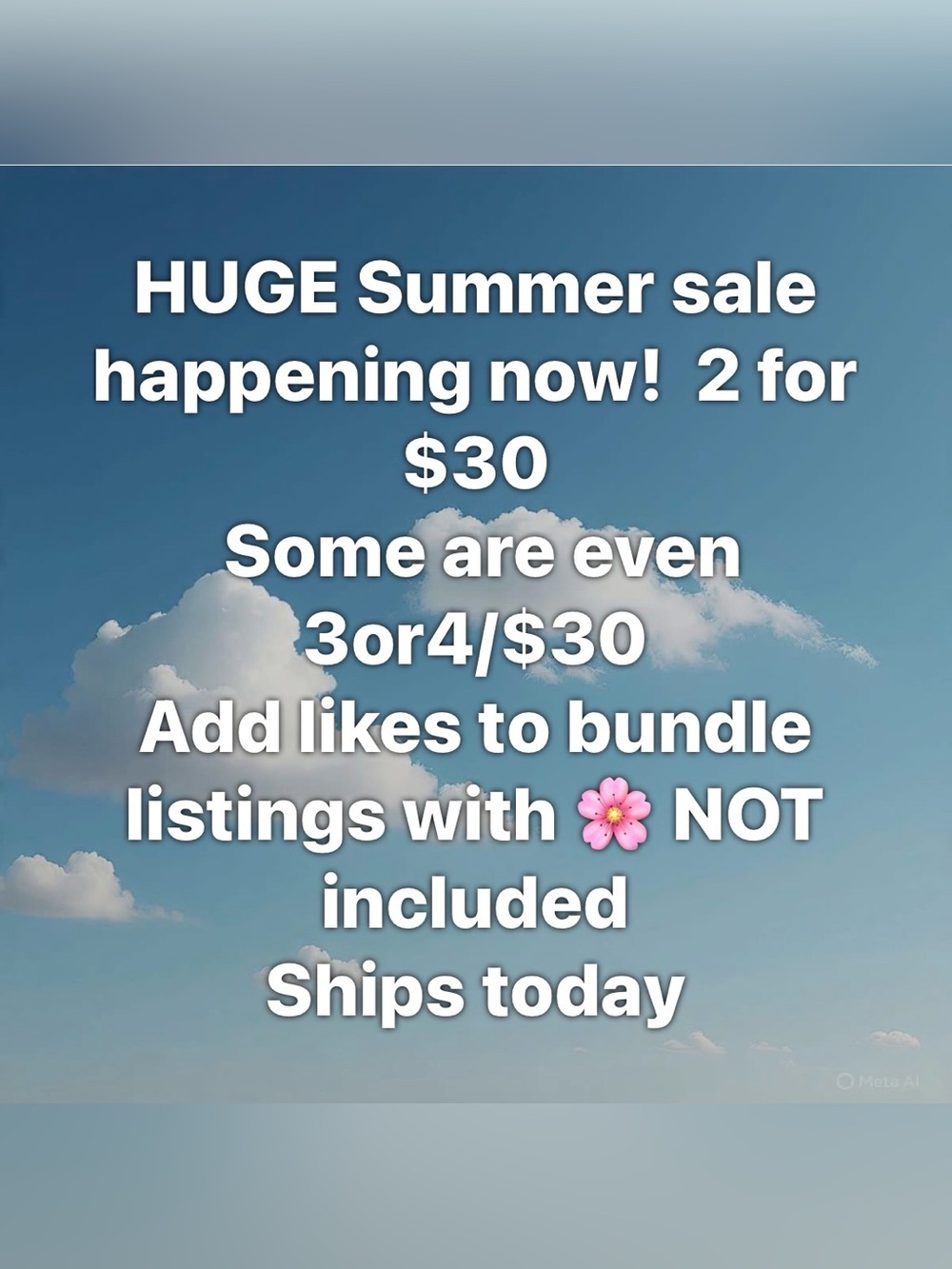 Summer Sale 🎉 TODAY ONLY🎉